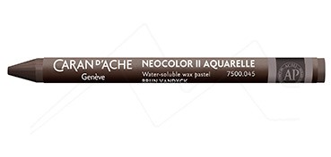 CARAN D´ACHE NEOCOLOR II PASTEL DE CERA ACUARELABLE MARRÓN VAN DYCK 045