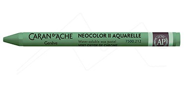 CARAN D´ACHE NEOCOLOR II PASTEL DE CERA ACUARELABLE VERDE ÓXIDO DE CROMO 212