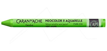 CARAN D´ACHE NEOCOLOR II PASTEL DE CERA ACUARELABLE VERDE AMARILLO 230