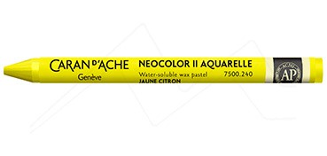 CARAN D´ACHE NEOCOLOR II PASTEL DE CERA ACUARELABLE AMARILLO LIMÓN 240