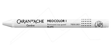 CARAN D´ACHE NEOCOLOR I PASTEL DE CERA PERMANENTE BLANCO 001