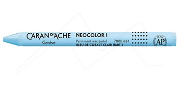 CARAN D´ACHE NEOCOLOR I PASTEL DE CERA PERMANENTE AZUL COBALTO CLARO (BP) 661