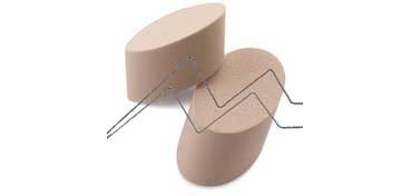 SOFFT ART ESPONJA INCLINADA - REDONDA ( 2 UNIDADES)