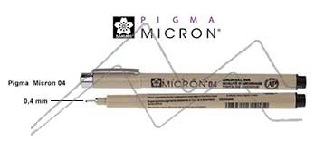 SAKURA PIGMA MICRON ROTULADOR CALIBRADO 04 (0.40 MM) NEGRO