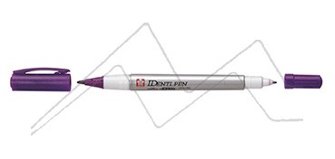 SAKURA IDENTI-PEN ROTULADOR DE TINTA PERMANENTE DE DOBLE PUNTA PÚRPURA