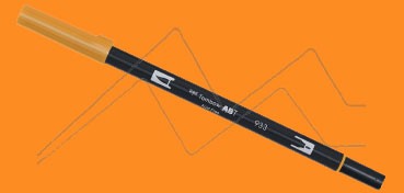 TOMBOW DUAL BRUSH PEN ROTULADOR CON PUNTA DE PINCEL Y PUNTA FINA ORANGE Nº 933