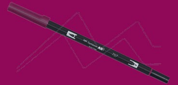 TOMBOW DUAL BRUSH PEN ROTULADOR CON PUNTA DE PINCEL Y PUNTA FINA PORT RED Nº 757