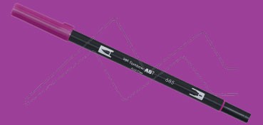 TOMBOW DUAL BRUSH PEN ROTULADOR CON PUNTA DE PINCEL Y PUNTA FINA DEEP MAGENTA Nº 685