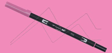 TOMBOW DUAL BRUSH PEN ROTULADOR CON PUNTA DE PINCEL Y PUNTA FINA PINK ROSE Nº 703