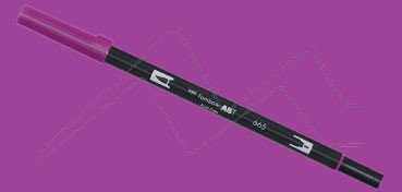 TOMBOW DUAL BRUSH PEN ROTULADOR CON PUNTA DE PINCEL Y PUNTA FINA PURPLE Nº 665