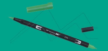 TOMBOW DUAL BRUSH PEN ROTULADOR CON PUNTA DE PINCEL Y PUNTA FINA GREEN Nº 296