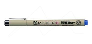 SAKURA PIGMA MICRON ROTULADOR CALIBRADO 01 (0,25 MM) AZUL