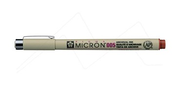 SAKURA PIGMA MICRON ROTULADOR CALIBRADO 005 (0,20 MM) PARDO