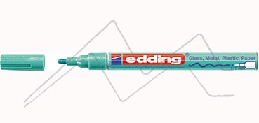 EDDING 751 ROTULADOR DE TINTA OPACA PERMANENTE PUNTA REDONDA - VERDE METÁLICO