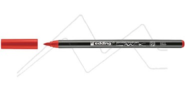 EDDING 4200 ROTULADOR PUNTA PINCEL PARA PORCELANA - ROJO