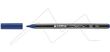 EDDING 4200 ROTULADOR PUNTA PINCEL PARA PORCELANA - AZUL ACERO