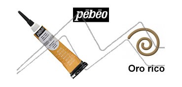 PEBEO CERNE RELIEF PASTA DE RELIEVE EN TUBO ORO RICO