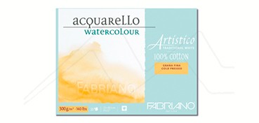 BLOC ACUARELA FABRIANO ARTÍSTICO 300 G GRANO FINO 20 HOJAS ENCOLADO 4 LADOS