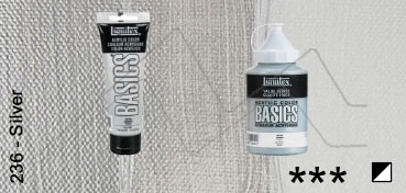 LIQUITEX ACRÍLICO BASICS PLATA IRIDISCENTE Nº 236