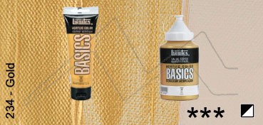 LIQUITEX ACRÍLICO BASICS ORO IRIDISCENTE Nº 234