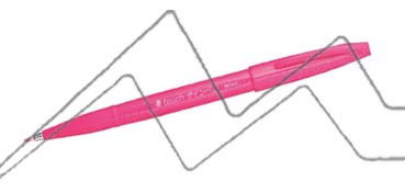 PENTEL TOUCH SIGN PEN PUNTA PINCEL - ROSA