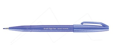 PENTEL BRUSH SIGN PEN TOUCH PASTEL -  ROTULADOR CON PUNTA DE PINCEL AZUL VIOLETA V2