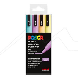 Uni Posca-rotuladores de pintura PC-3M, rotuladores de colores a