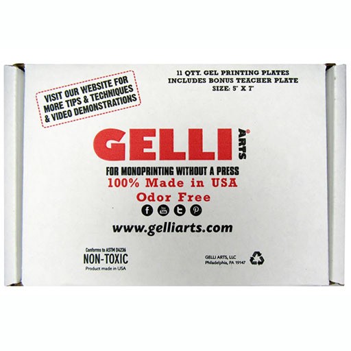 Gel printing plate Gelli redondo