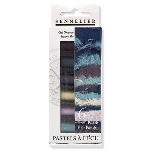 SENNELIER PASTELS À L`ÉCU SET CIELO TORMENTOSO 6 MEDIOS PASTELES