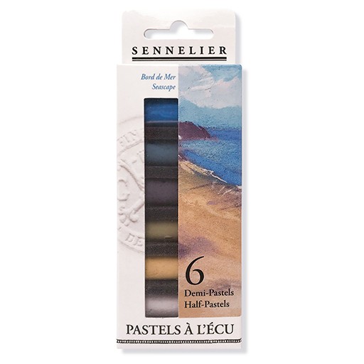 SENNELIER PASTELS À L`ÉCU SET ORILLA DEL MAR 6 MEDIOS PASTELES