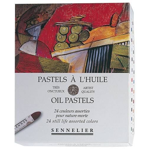 SENNELIER PASTELS À L`HUILE SET NATURALEZA MUERTA 24 PASTELES AL ÓLEO