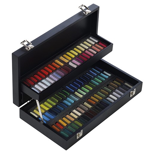 SENNELIER PASTELS À L`ÉCU SET UNIVERSAL CAJA MADERA 120 MEDIOS PASTELES