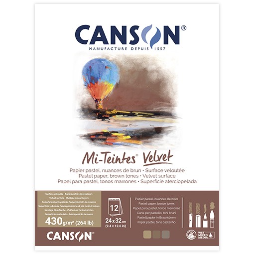 CANSON MI-TEINTES VELVET BLOC PASTEL 430 G