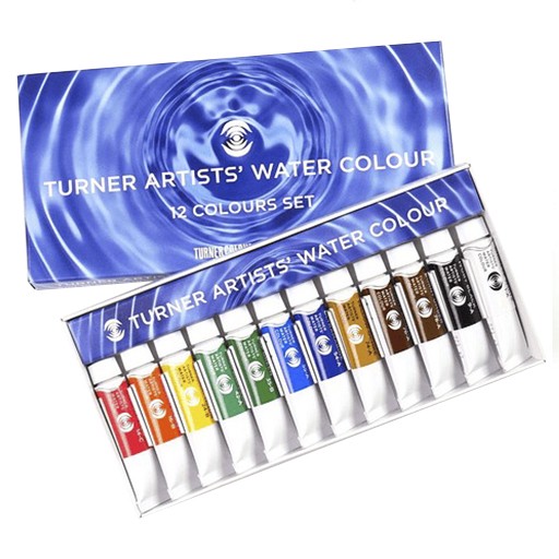 TURNER ARTIST WATERCOLOUR SET ACUARELA 12 TUBOS 5 ML