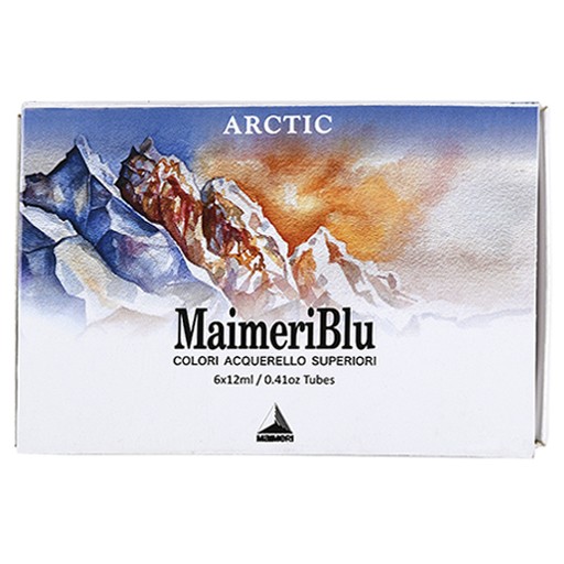 MAIMERI BLU SET ÁRTICO ACUARELA 6 TUBOS 12 ML