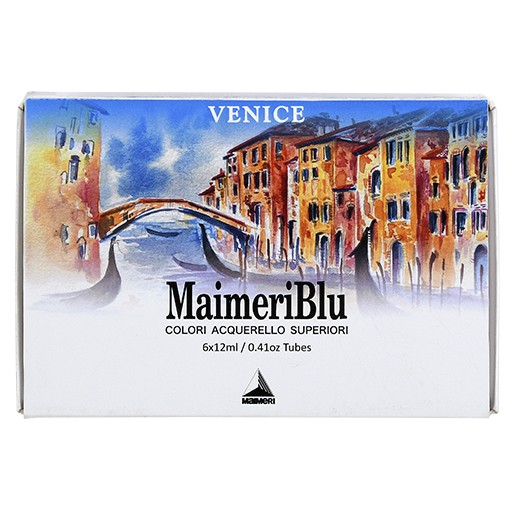 MAIMERI BLU SET VENECIA ACUARELA 6 TUBOS 12 ML