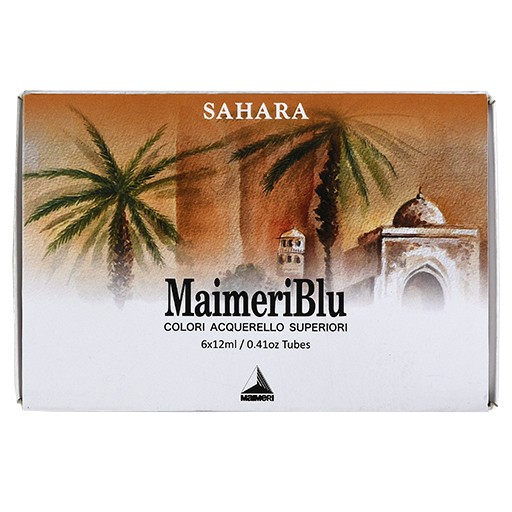 MAIMERI BLU SET SÁHARA ACUARELA 6 TUBOS 12 ML