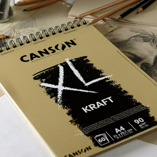 CANSON BLOC XL KRAFT 90 G MICROPERFORADO