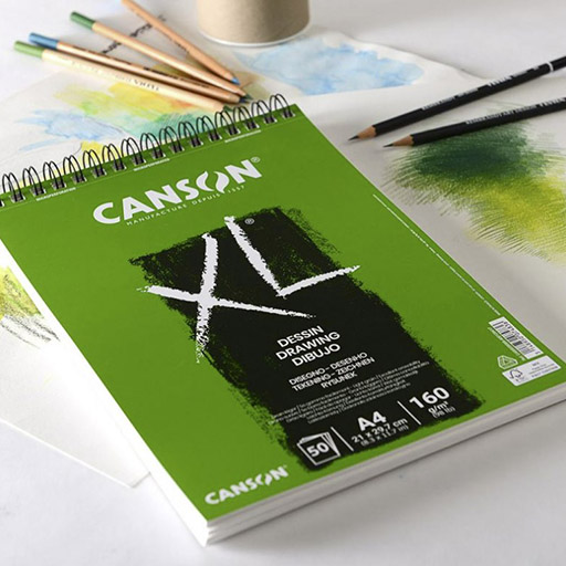 CANSON BLOC XL DESSIN 160 G MICROPERFORADO ESPIRAL