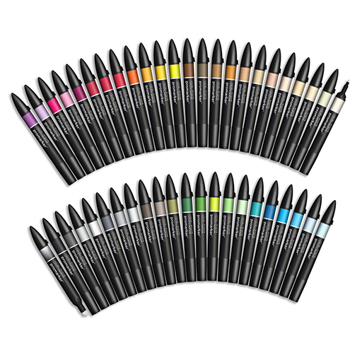 WINSOR & NEWTON PROMARKER ESSENTIAL COLLECTION - SET 48 ROTULADORES COLECCIÓN COLORES ESENCIALES