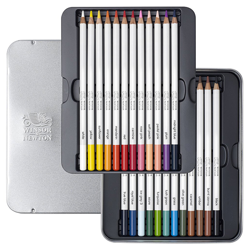 WINSOR & NEWTON STUDIO COLLECTION CAJA METAL SETS LÁPICES ACUARELABLES