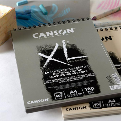 CANSON XL BLOC SAND GRAIN MULTITÉCNICAS SECAS 160G