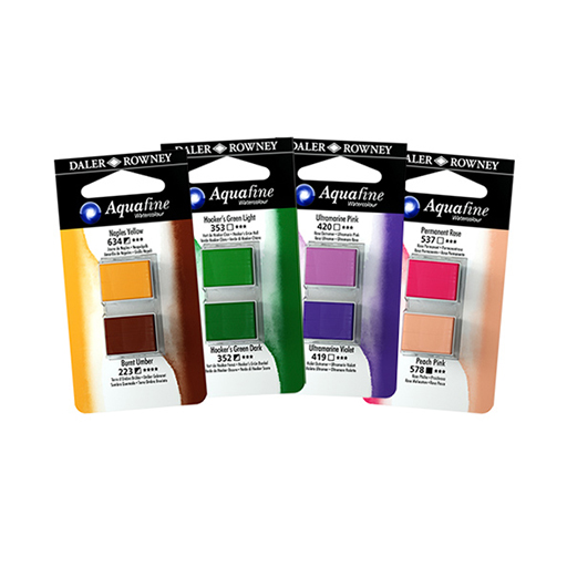 DALER ROWNEY AQUAFINE ACUARELA DOS MEDIOS GODETS