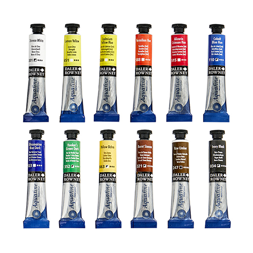 DALER ROWNEY AQUAFINE SET INICIACIÓN ACUARELA 12 X 8 ML