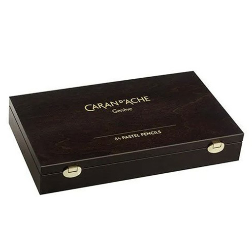 CARAN D´ACHE CAJAS DE MADERA CON 84 LÁPICES PASTEL