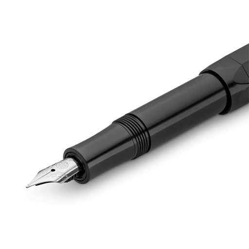 KAWECO PLUMA ESTILOGRÁFICA SERIE SPORT SKYLINE NEGRO CROMADO