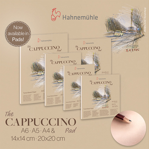 HAHNEMÜHLE BLOC DE DIBUJO THE CAPPUCCINO PAD 120 G 30 HOJAS