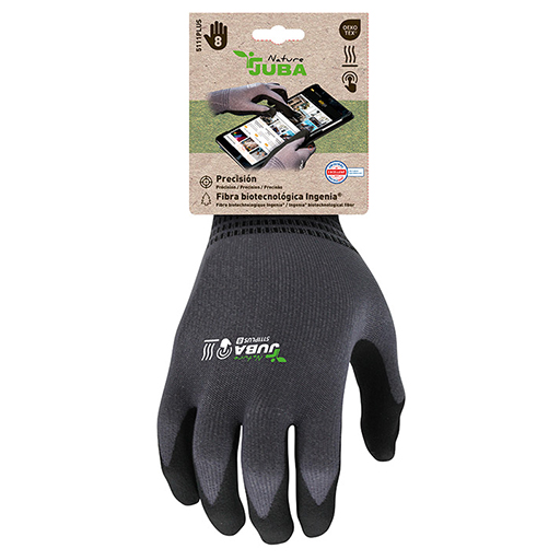 JUBA AGILITY PLUS GUANTES FIBRA INGENIA PARA TRABAJO Y USO DE TERMINALES TÁCTILES