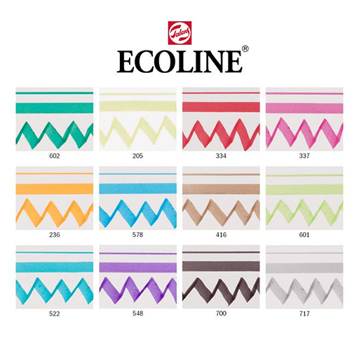 ECOLINE DUOTIP PEN - ESTUCHE ROTULADOR TINTA BASE AGUA 12 COLORES