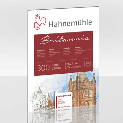 HAHNEMÜHLE BLOC BRITANNIA PAPEL ACUARELA 300 G